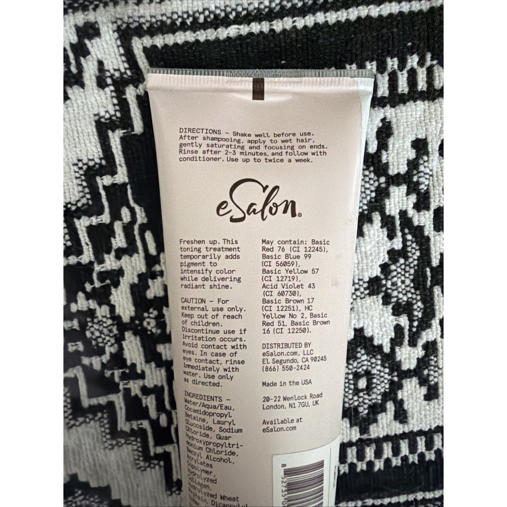 eSalon Tint Rinse Purple Neutralizer Hair Toning Treatment 3.9 oz SEALED NEW - Picture 3 of 6